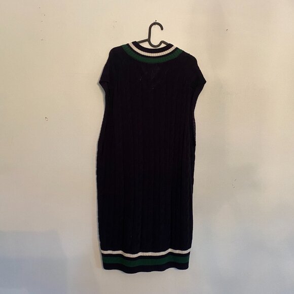 JW Anderson x Uniqlo Long Cricket Vest V Neck Cable Knit Sweater Dress Size XL - Picture 5 of 6